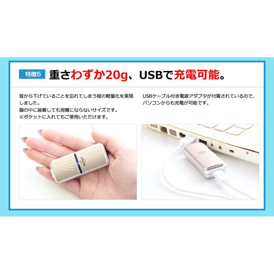 イオニオンMX（超小型マイナスイオン発生器）シャンパンゴールド 花粉