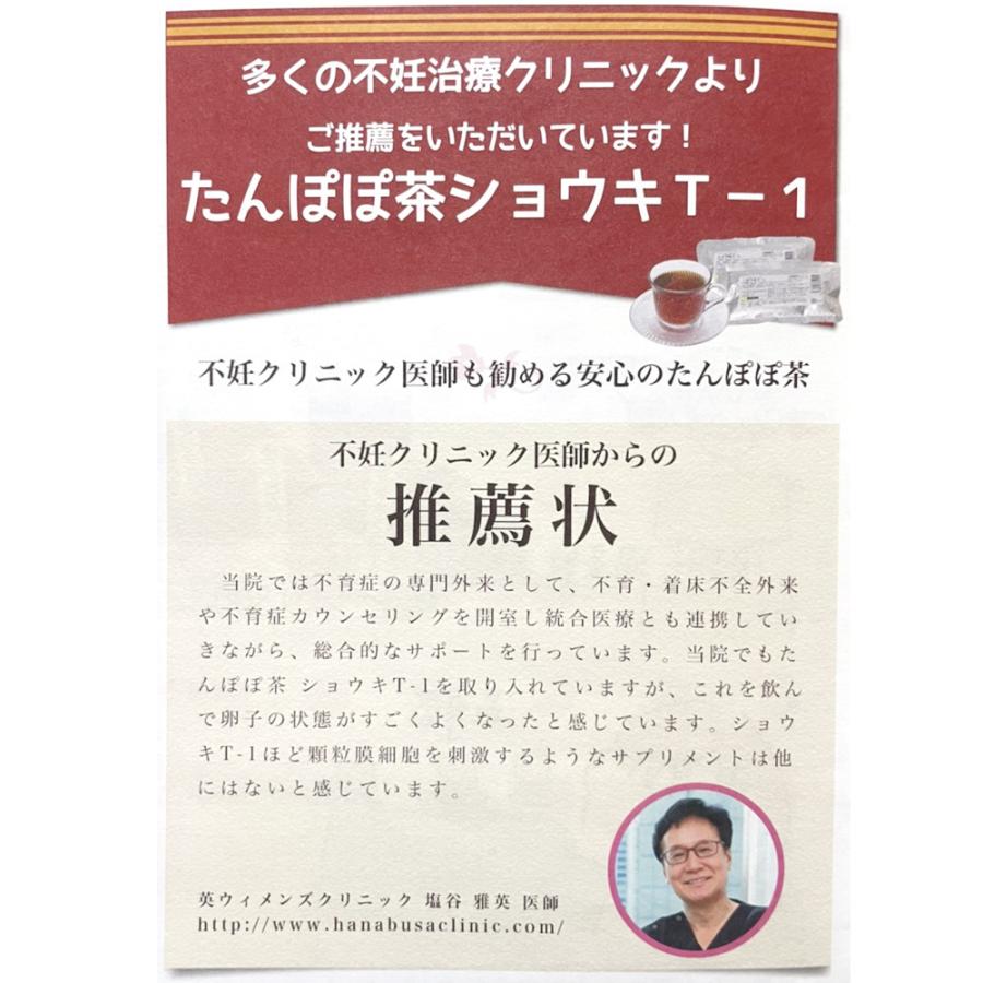 ショウキT-1plus 100ml 30包（1箱） 漢方 妊活 たんぽぽ茶 : メロディ
