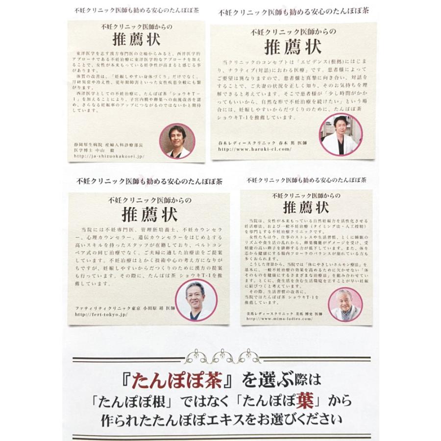 ショウキT-1plus 100ml 30包（1箱） 漢方 妊活 たんぽぽ茶 : メロディ