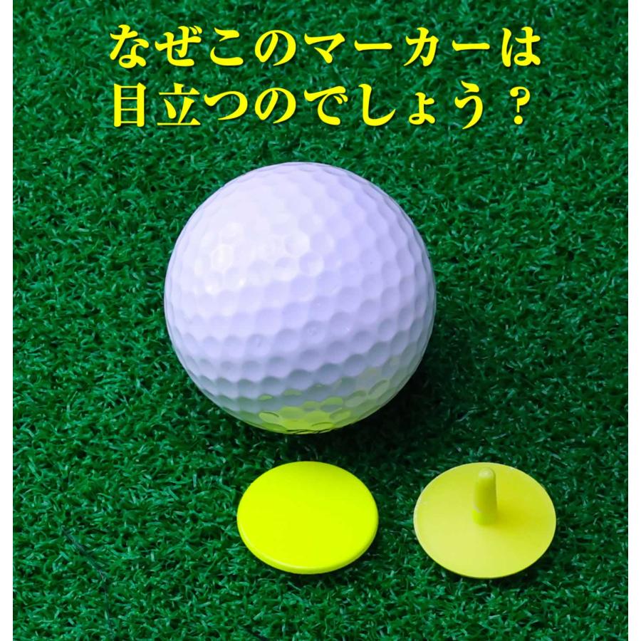 ゴルフマーカー 蛍光 ゴルフボールマーカー グランドゴルフ 日本製 国産 プラ golfmarker2 メロディーデザイン 通販