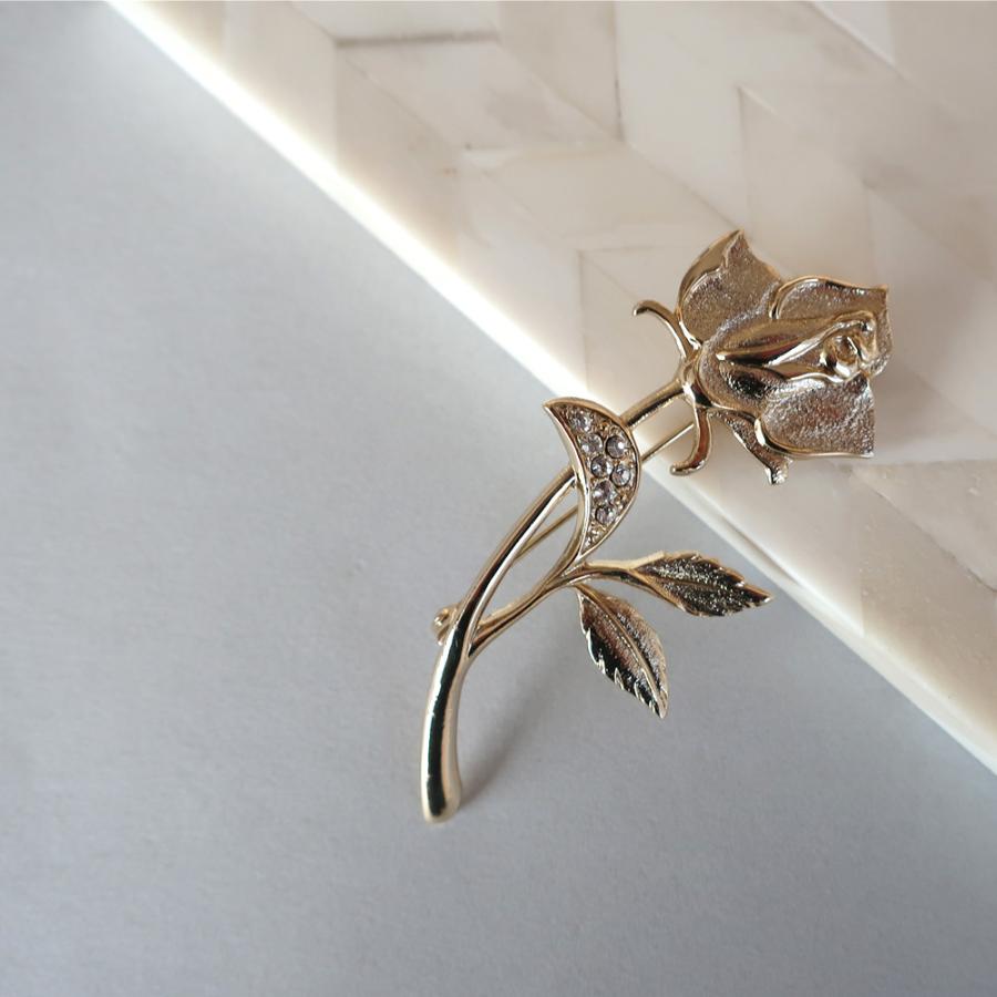 Melody Accessory（メロディーアクセサリー） ブローチ 日本製 K18GP