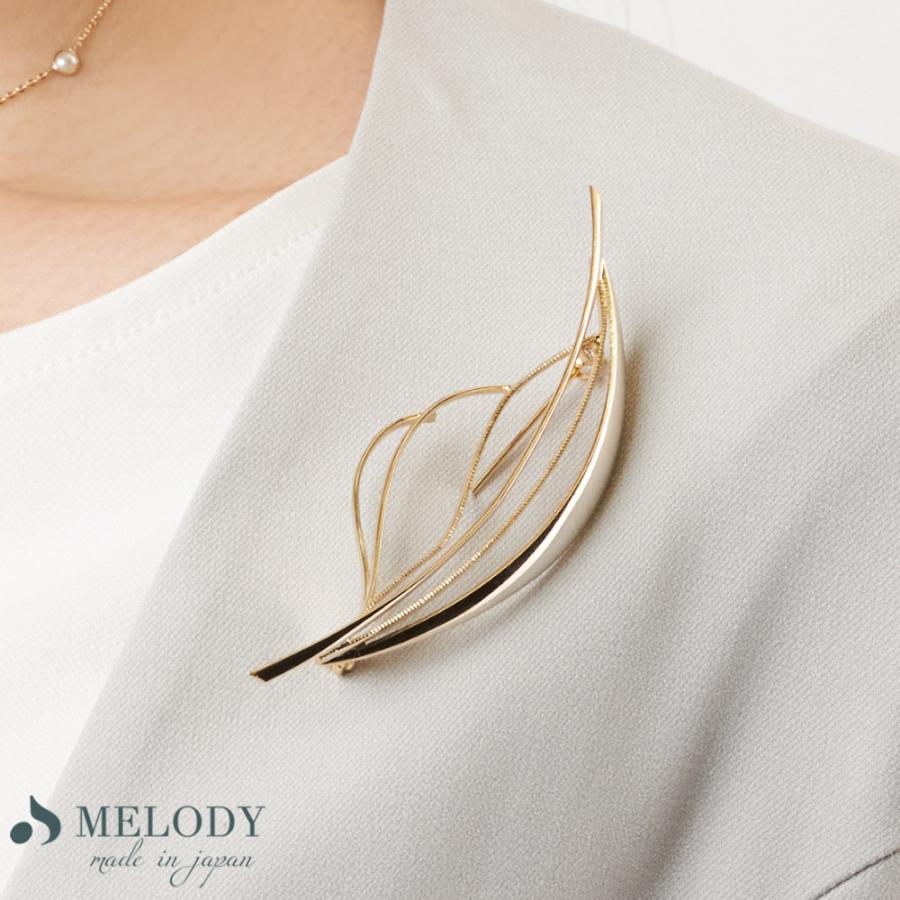 Melody Accessory（メロディーアクセサリー） ブローチ 日本製 K18GP