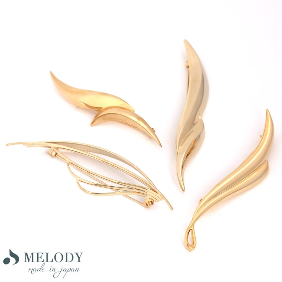 Melody Accessory（メロディーアクセサリー） ブローチ 日本製 K18GP