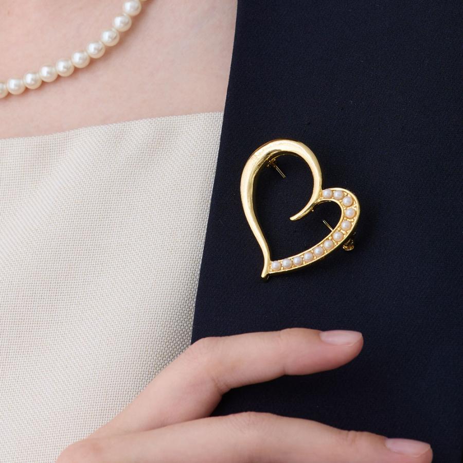 Melody Accessory（メロディーアクセサリー） ブローチ ハート 日本製