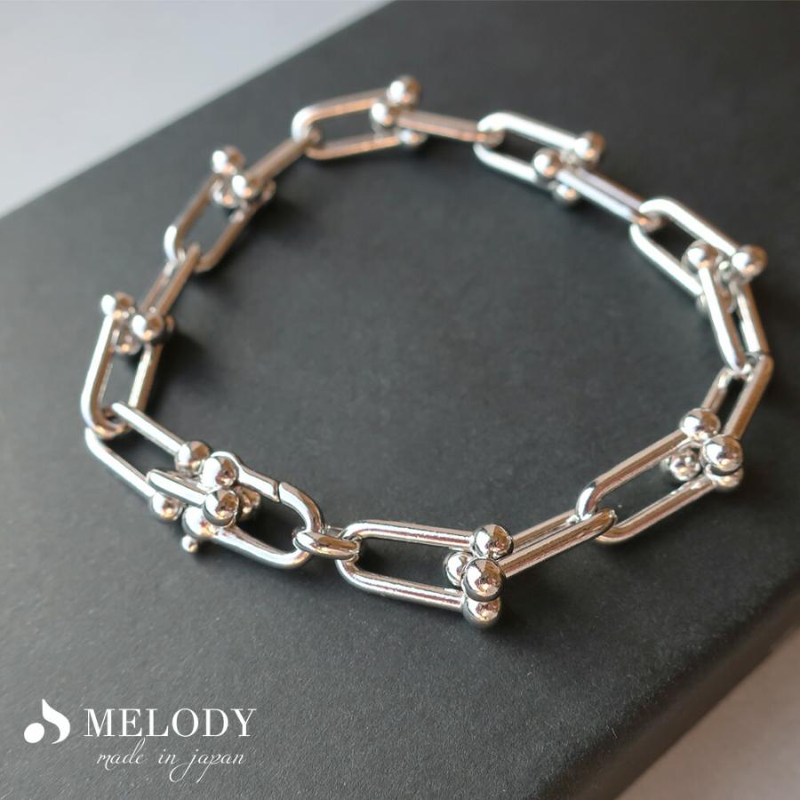 Melody Accessory ブレスレット 日本製 チェーン 大ぶり Melody Accessory ブレスレット 日本製 チェーン 大ぶり