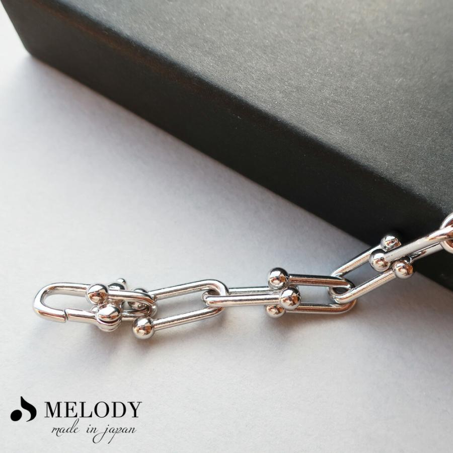 Melody Accessory ブレスレット 日本製 チェーン 大ぶり Melody Accessory ブレスレット 日本製 チェーン 大ぶり