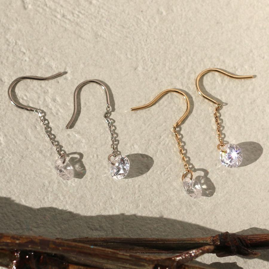 Melody Accessory ピアス 日本製 引っ掛ける タイプ K18GP Melody Accessory ピアス 日本製 引っ掛ける タイプ K18GP