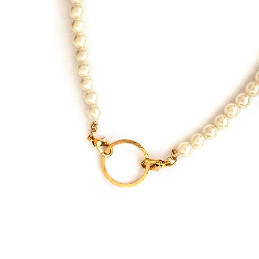 Melody Accessory 眼鏡ホルダー 日本製 ネックレス 2way パール Melody Accessory 眼鏡ホルダー 日本製 ネックレス 2way パール