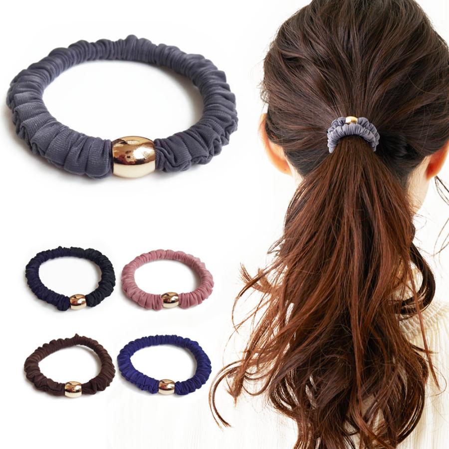 ヘア アクセサリー ヘアゴム シュシュ 5色 シンプル ゴム まとめ髪 髪飾り 髪留め 結婚式 おしゃれ ギフト プレゼント 夏 サマー He G66 日本製 Melody Accessory 通販 Yahoo ショッピング