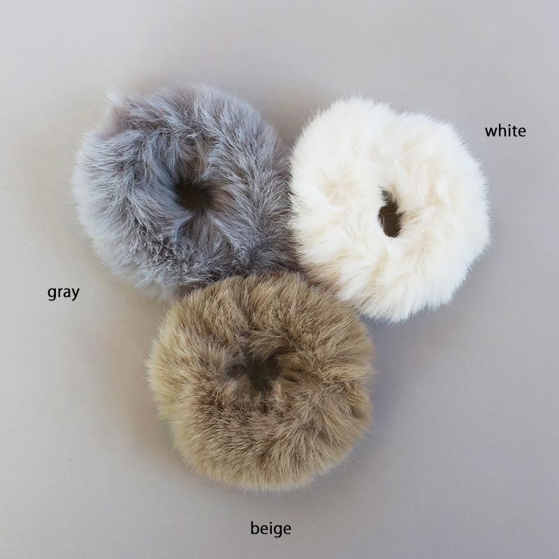 Melody Accessory ファー ヘアゴム シュシュ ゴム まとめ髪 プチプラ