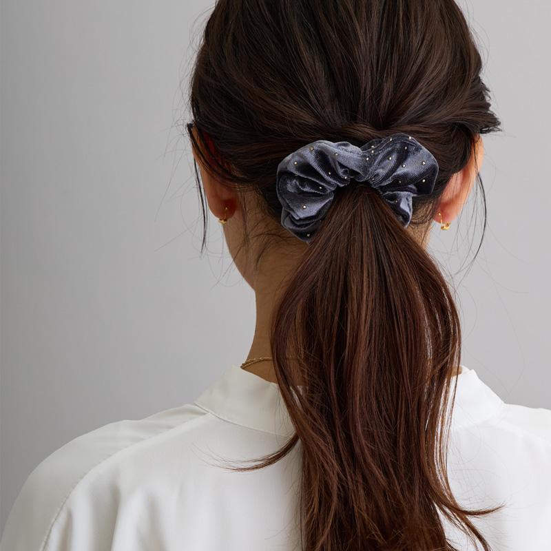 BELLA ベラ シュシュ BIG ヘアゴム ヘアアクセサリー ブラック 新品 BELLA ベラ chouchou シュシュ BLACK 黒 large - メルカリ