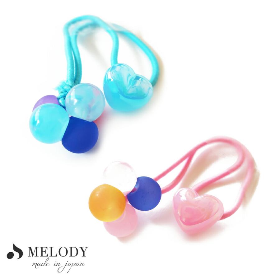 ヘア アクセサリー ヘアゴム カラフル ビーズ ハート ゴム キッズ 子供 ヘアアクセサリー 髪飾り 髪留め 幼稚園 おんなのこ 女の子 おしゃれ プレゼント 母の日 He Ki 21 日本製 Melody Accessory 通販 Yahoo ショッピング