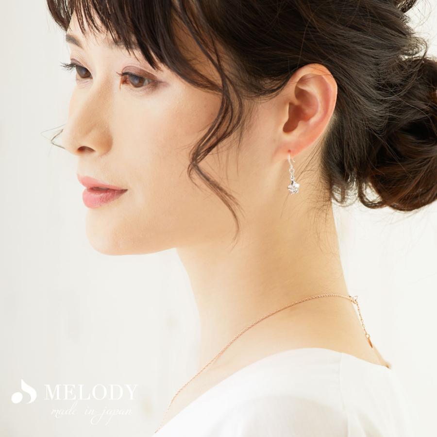 Melody Accessory ピアス イヤリング 痛くない K18GP ノンホールピアス