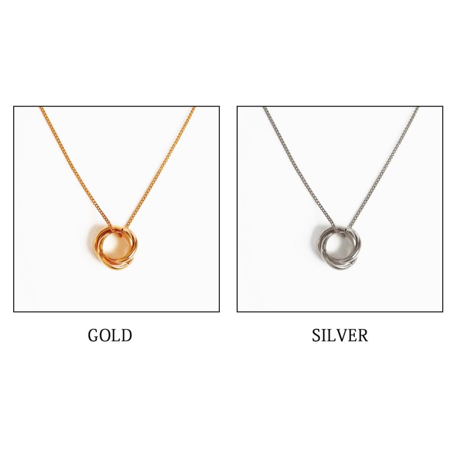 ロエン アクセサリー 3点セット Melody Accessory ネックレス 日本製 K18GP トリニティー 小3連