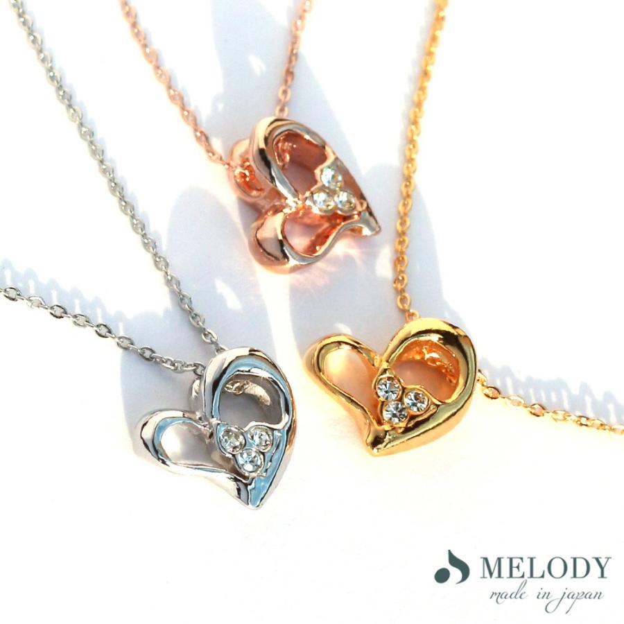 k18 ネックレスオープンハートミラーボールチェーンデザインチャーム