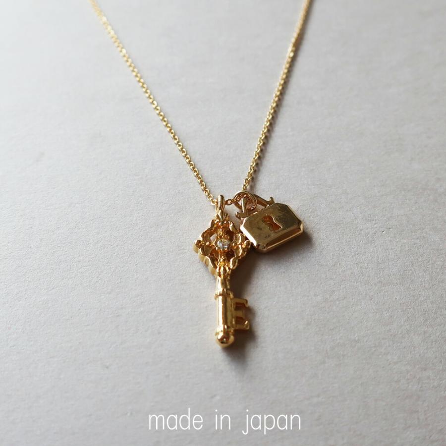 Melody Accessory ネックレス 日本製 K18GP 鍵 キー アリス Melody Accessory ネックレス 日本製 K18GP 鍵 キー アリス