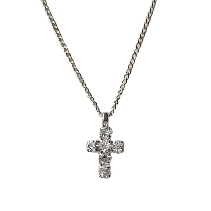 Melody Accessory ネックレス 日本製 K18GP 十字架 クロス Melody Accessory ネックレス 日本製 K18GP 十字架 クロス