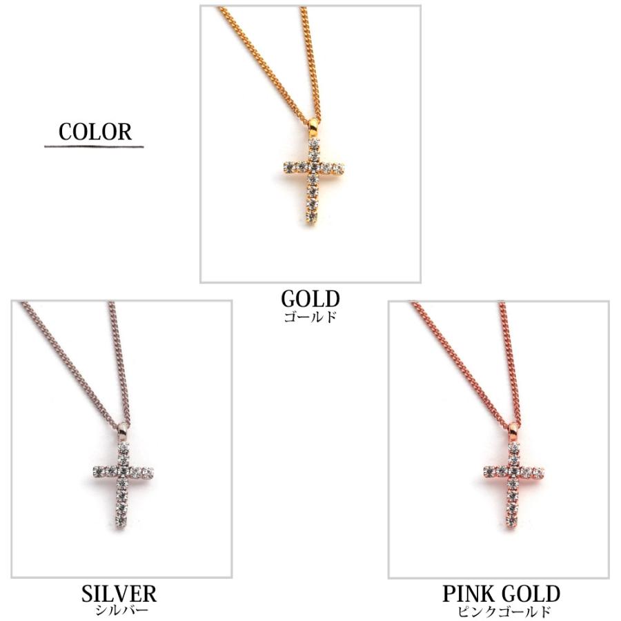Melody Accessory ネックレス 日本製 K18GP クロス ペンダント Melody Accessory ネックレス 日本製 K18GP クロス ペンダント