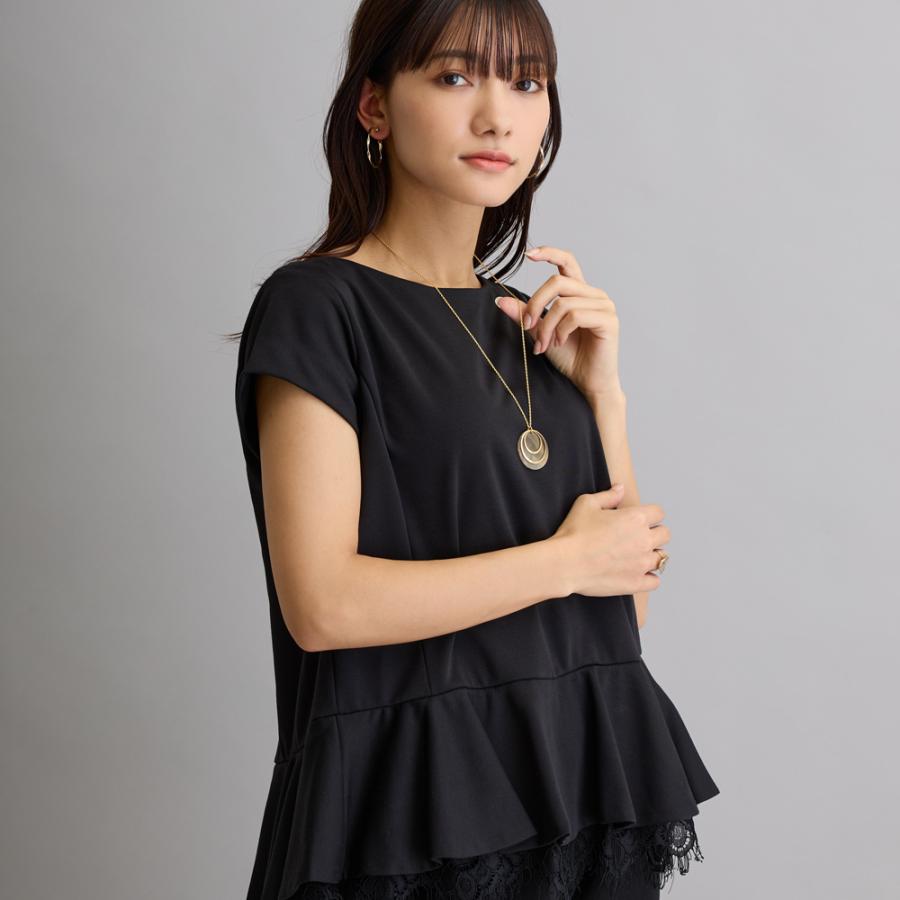 Melody Accessory ネックレス 日本製 K18GP ロング ペンダント べっ甲 