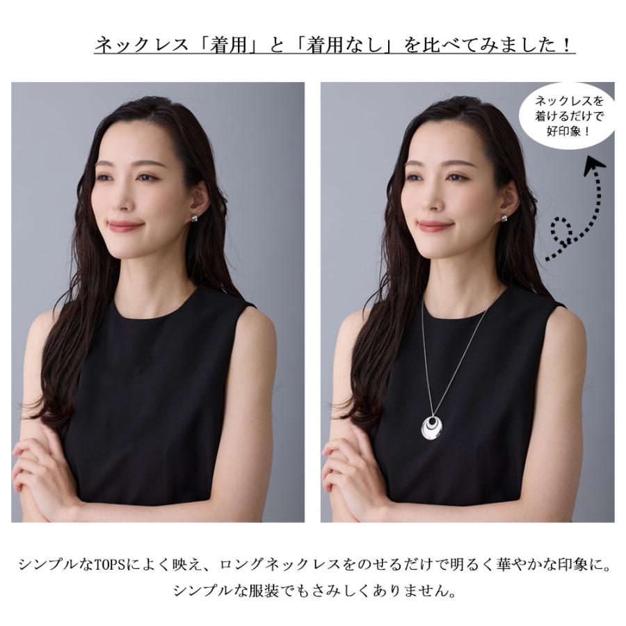 Melody Accessory ネックレス 日本製 K18GP マット加工 サークル Melody Accessory ネックレス 日本製 K18GP マット加工 サークル