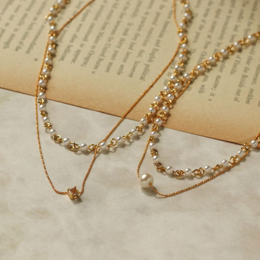 Melody Accessory（メロディーアクセサリー） 2連 ネックレス パール
