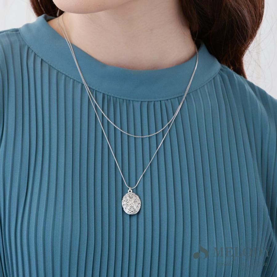 Melody Accessory ネックレス 日本製 K18GP ペンダント ロケット Melody Accessory ネックレス 日本製 K18GP ペンダント ロケット