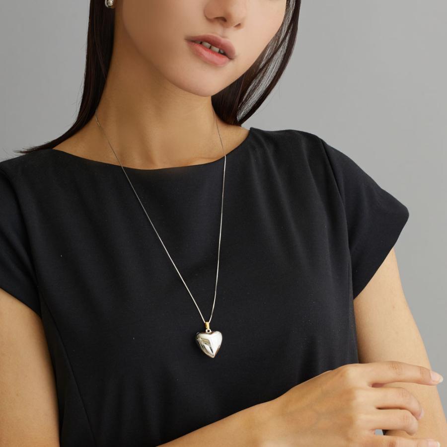 k18大きいハートトップ 大人気 ハートトップネックレス k18GP 60cm