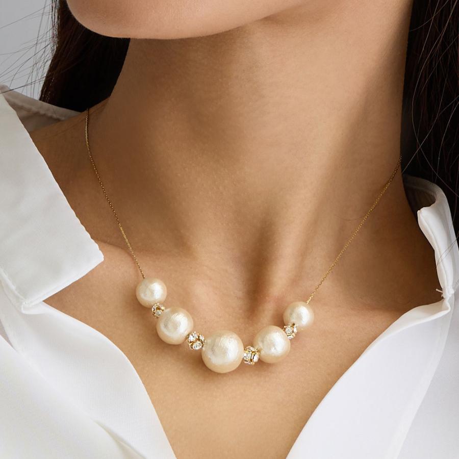 Melody Accessory ネックレス 日本製 K18GP ペンダント コットン Melody Accessory ネックレス 日本製 K18GP ペンダント コットン