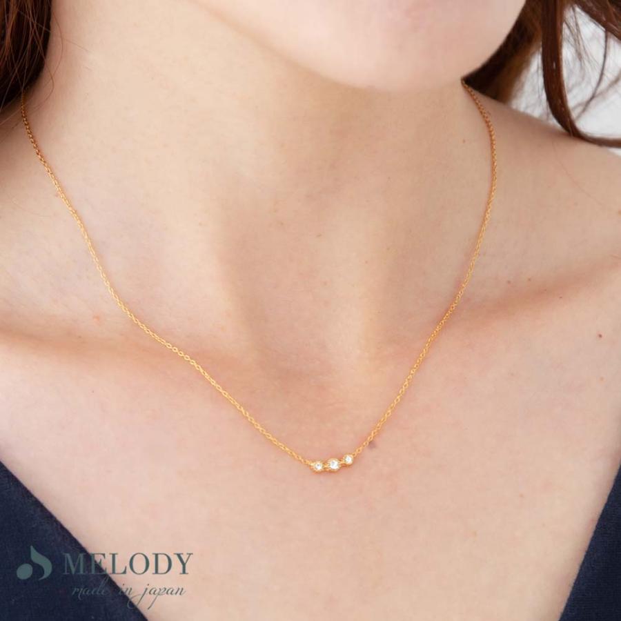 ネックレス ペンダント ビジュー 小ぶり ラインストーン シンプル ブランド チェーン おしゃれ Op S1 日本製 Melody Accessory 通販 Yahoo ショッピング