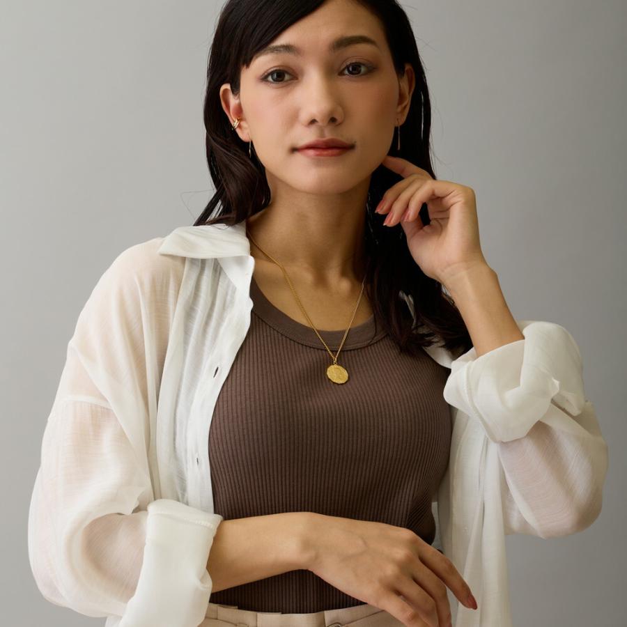 Melody Accessory ネックレス 日本製 K18GP コイン 幸運 Melody Accessory ネックレス 日本製 K18GP コイン 幸運