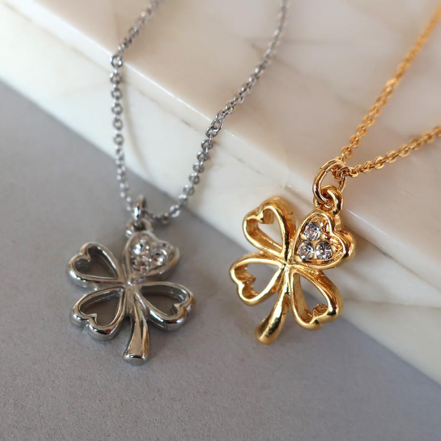 Melody Accessory ネックレス 日本製 四つ葉 クローバー Melody Accessory ネックレス 日本製 四つ葉 クローバー