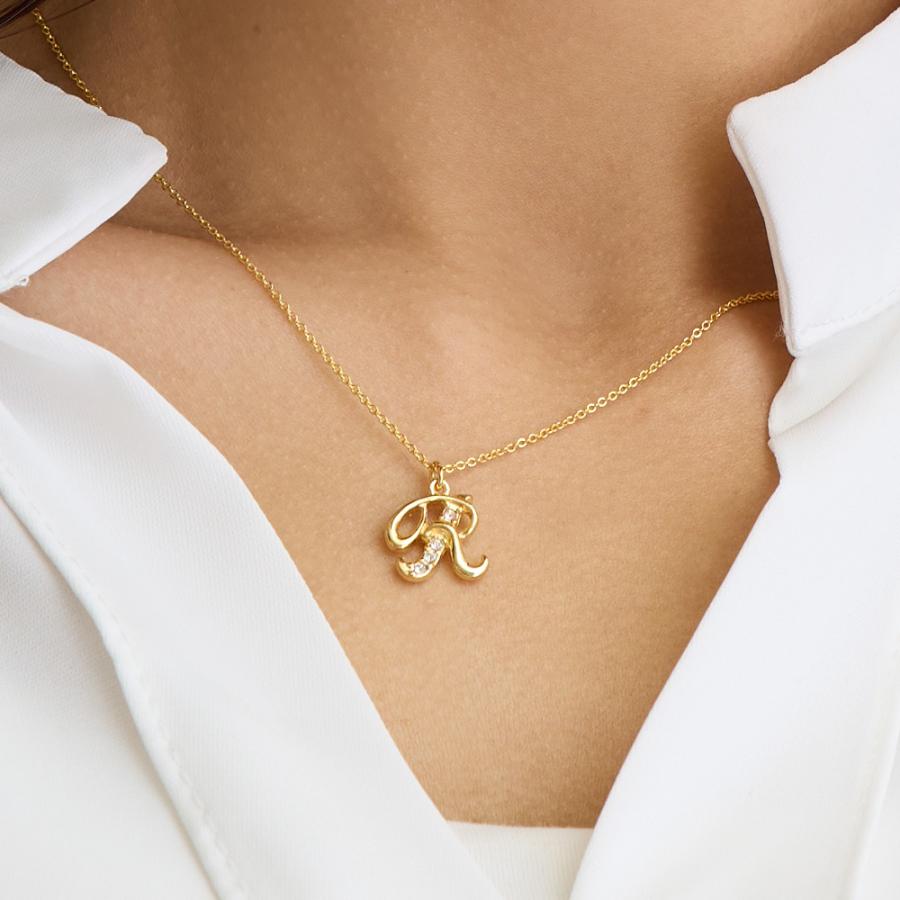 Melody Accessory（メロディーアクセサリー） イニシャル ネックレス