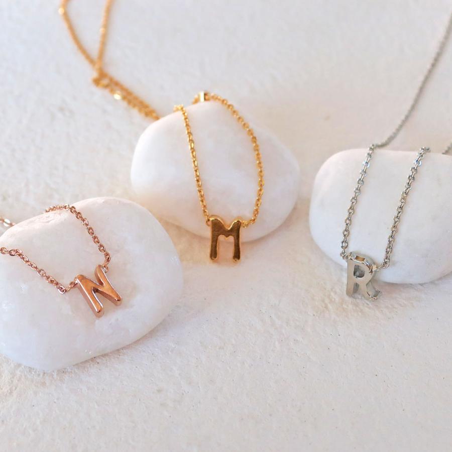 Melody Accessory ネックレス イニシャル K18GPアルファベット 