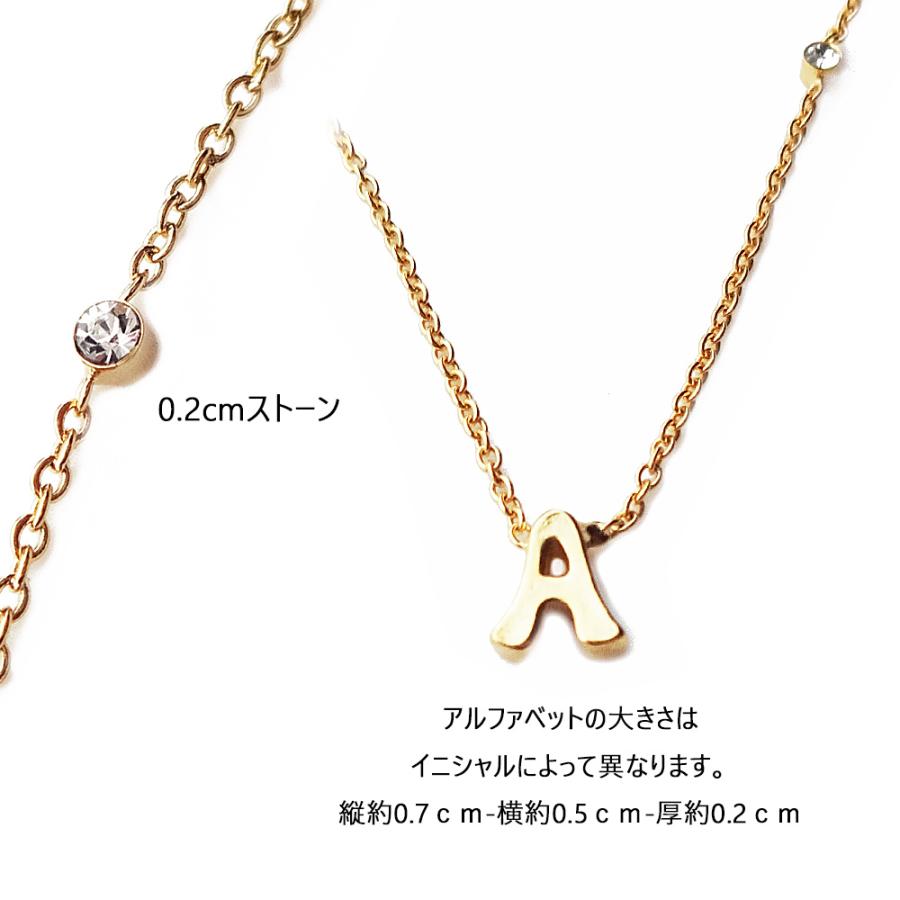 Melody Accessory ネックレス イニシャル K18GPアルファベット Melody Accessory ネックレス イニシャル K18GPアルファベット