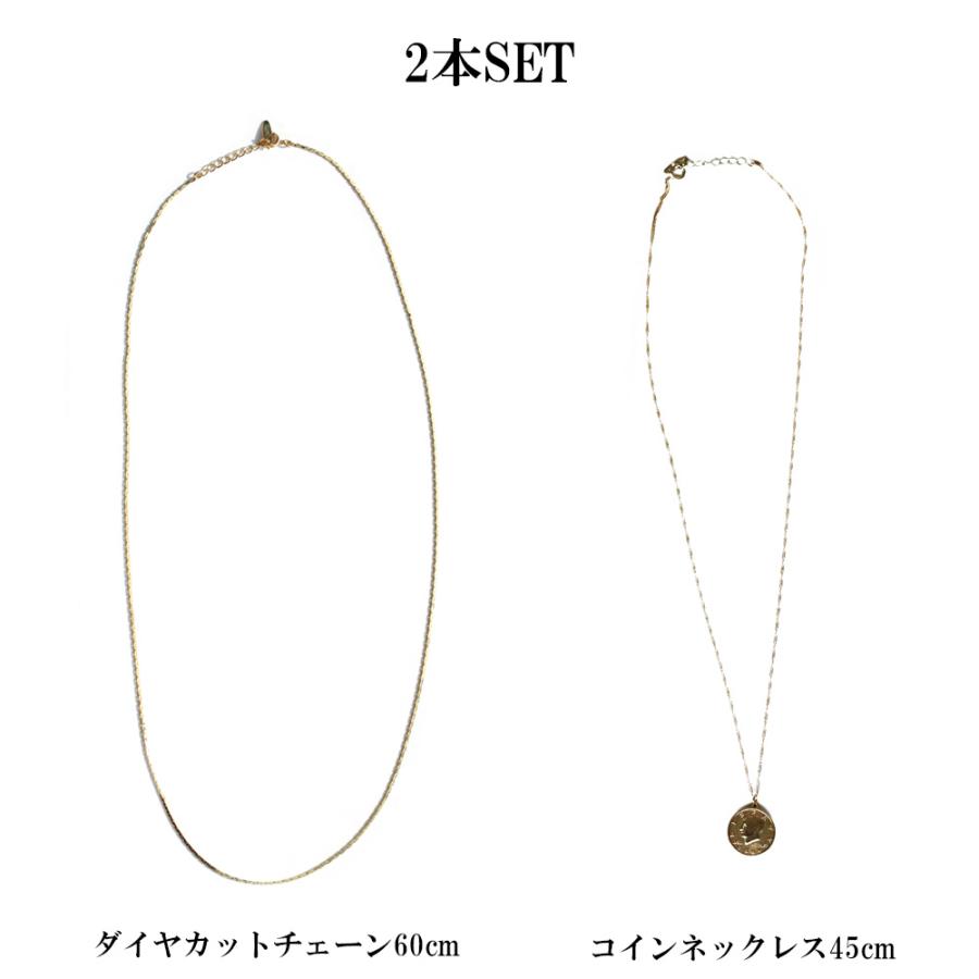 Melody Accessory ネックレス 日本製 K18GP コイン メダイユ Melody Accessory ネックレス 日本製 K18GP コイン メダイユ