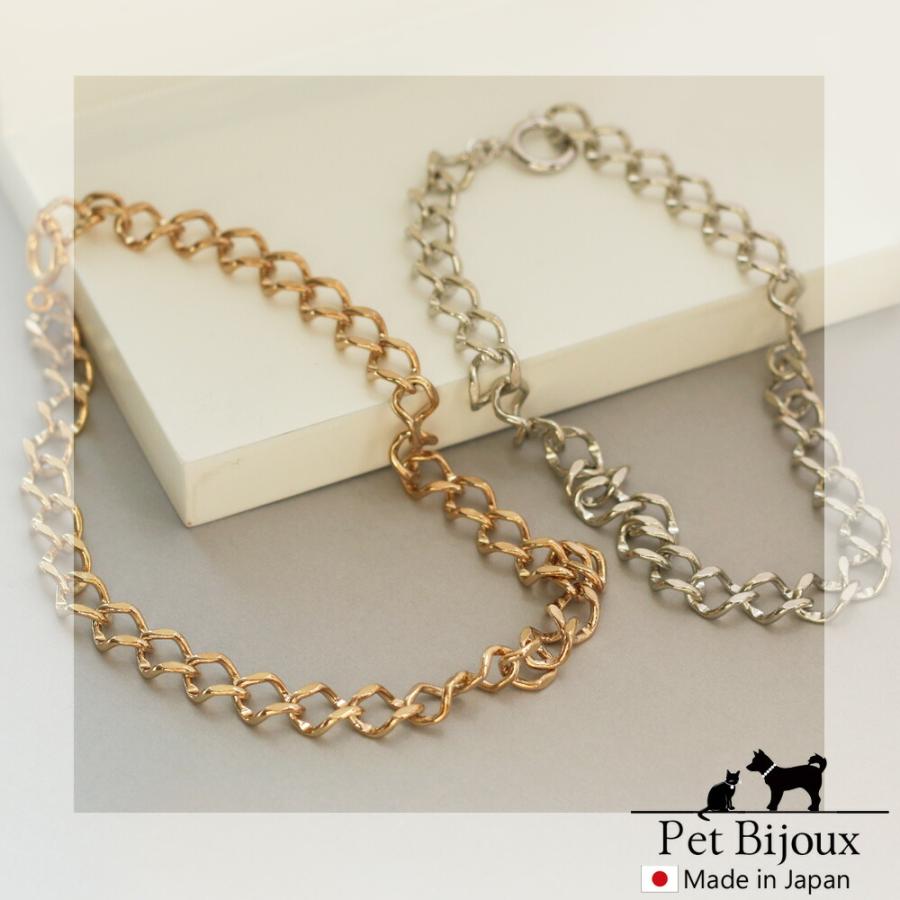 ペット アクセサリー ドッグ K18GP ネックレス 首輪 チョーカー 犬