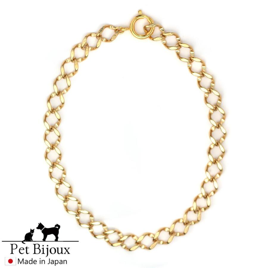 ペット アクセサリー ドッグ K18GP ネックレス 首輪 チョーカー 犬