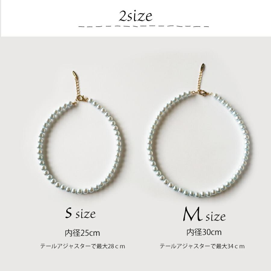 ペット アクセサリー ドッグ K18GP 犬用 ネックレス 首輪 パール