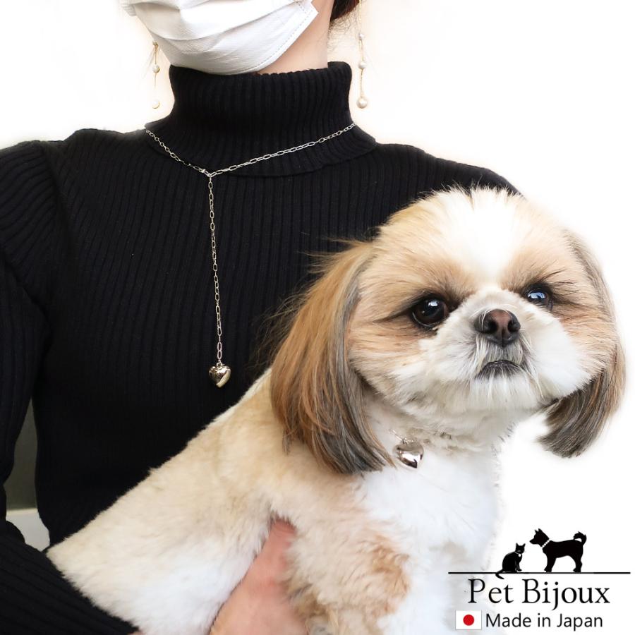 ペット アクセサリー ドッグ K18GP 犬用 ネックレス 首輪 チョーカー