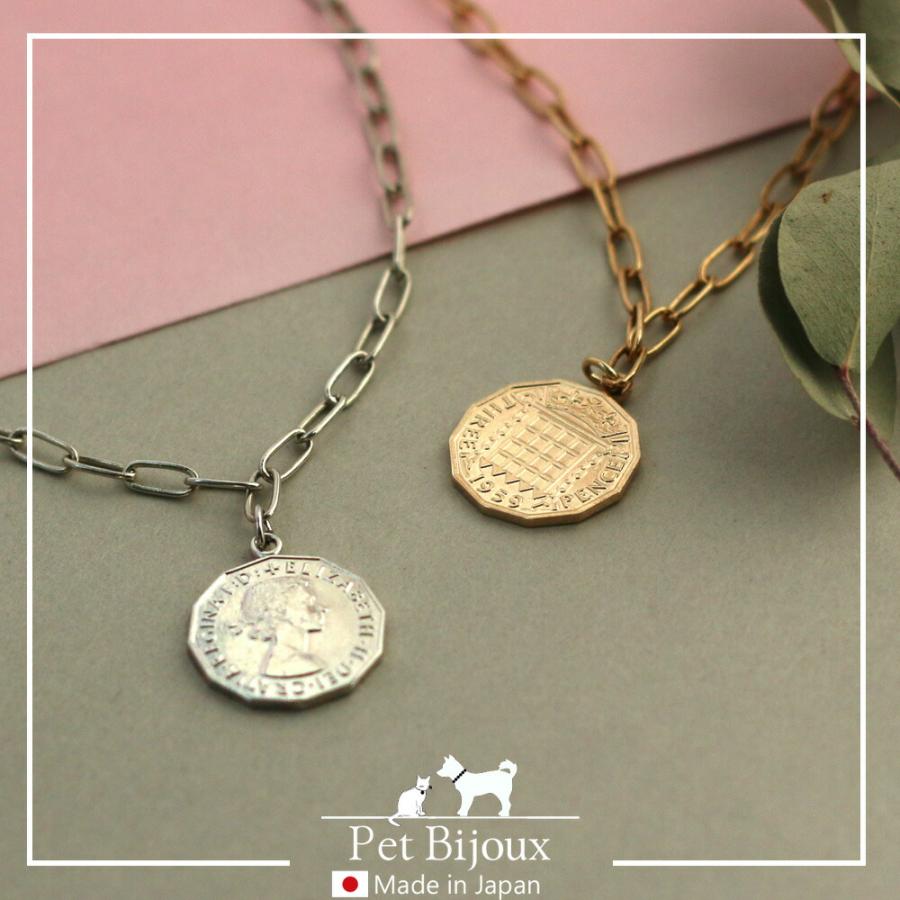 ペット アクセサリー ドッグ K18GP 犬用 ネックレス 首輪 チョーカー