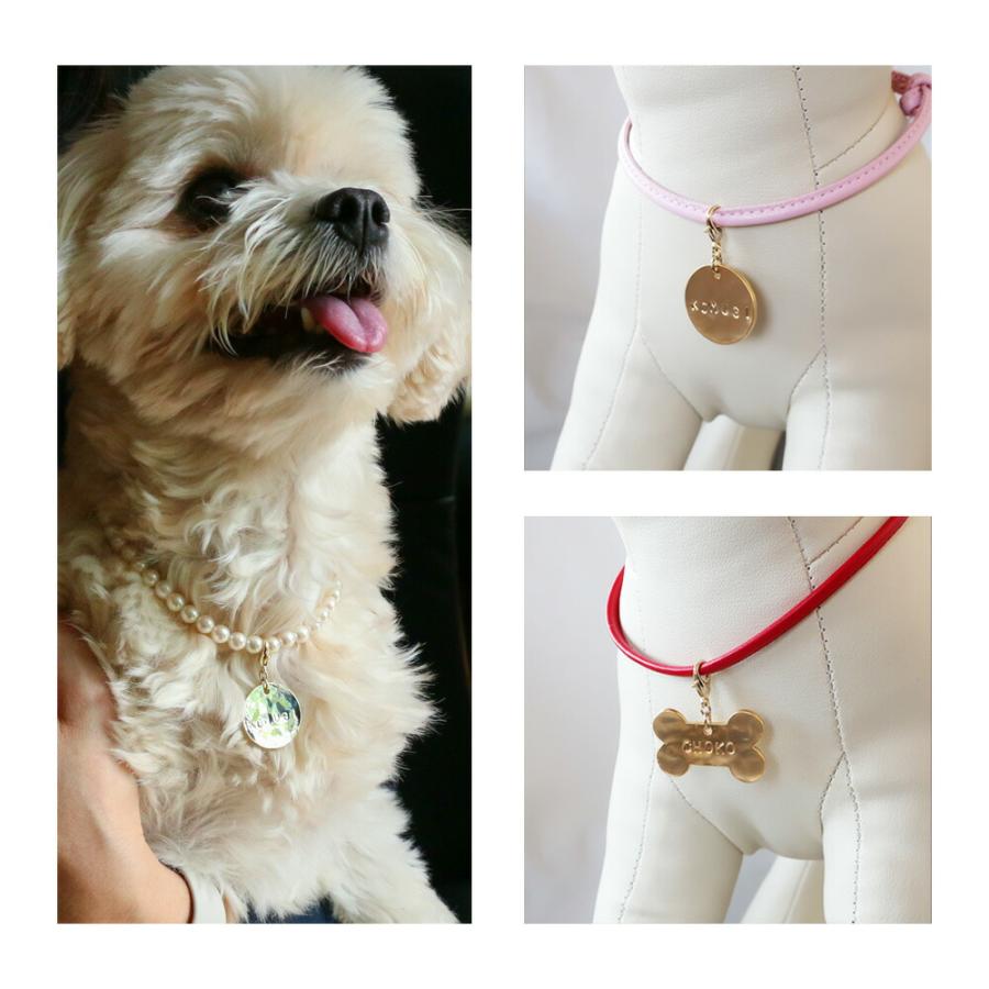 20%OFF クーポンセール 迷子札 ペット アクセサリー ドッグ K18GP 犬