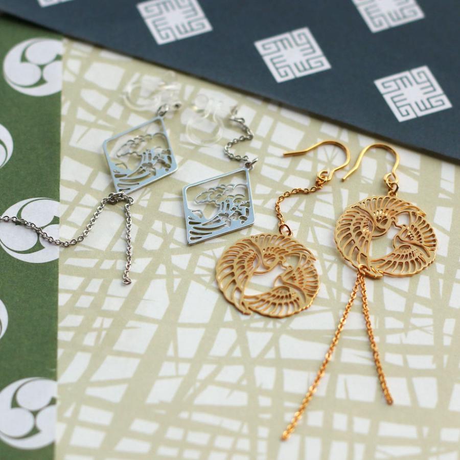 ハンドメイドピアス K18 プラチナ ダイヤモンド 軟骨ピアス ボディピアス アウター