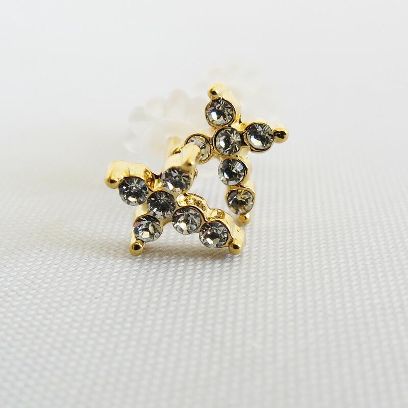 ピアス K18 ニッケルフリー プチ クロス オフィス 華奢ピアス レディース 樹脂ピアス 十字架 ブランド シンプル ゴールド シルバー プレゼント K18 通勤 18金 Pinf 1 日本製 Melody Accessory 通販 Yahoo ショッピング