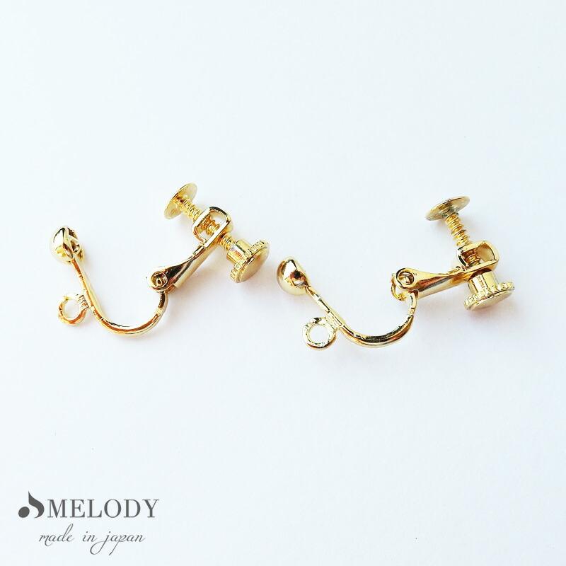 イヤリング K18GP ゴールド K18GP メッキ パーツ 金具 1ペア ハンドメイド 制作 プレゼント 母の日 | Melody Accessory | 01