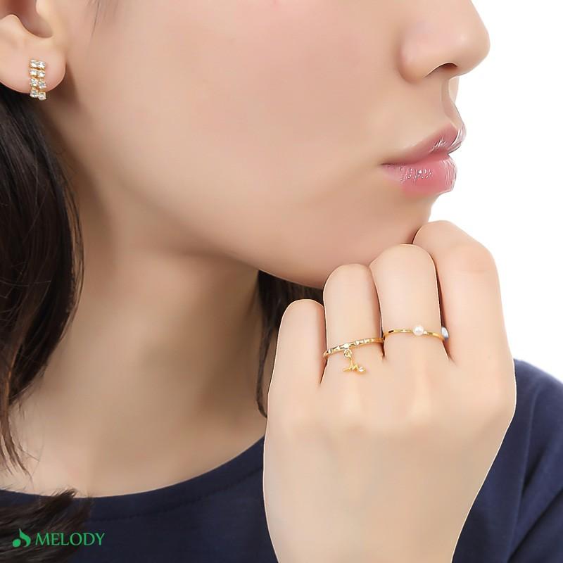 指輪 リング イニシャル 小ぶり 結婚式 シンプル 重ね付け おしゃれ レディース ブランド プレゼント ギフト 夏 サマー Rg N18 日本製 Melody Accessory 通販 Yahoo ショッピング