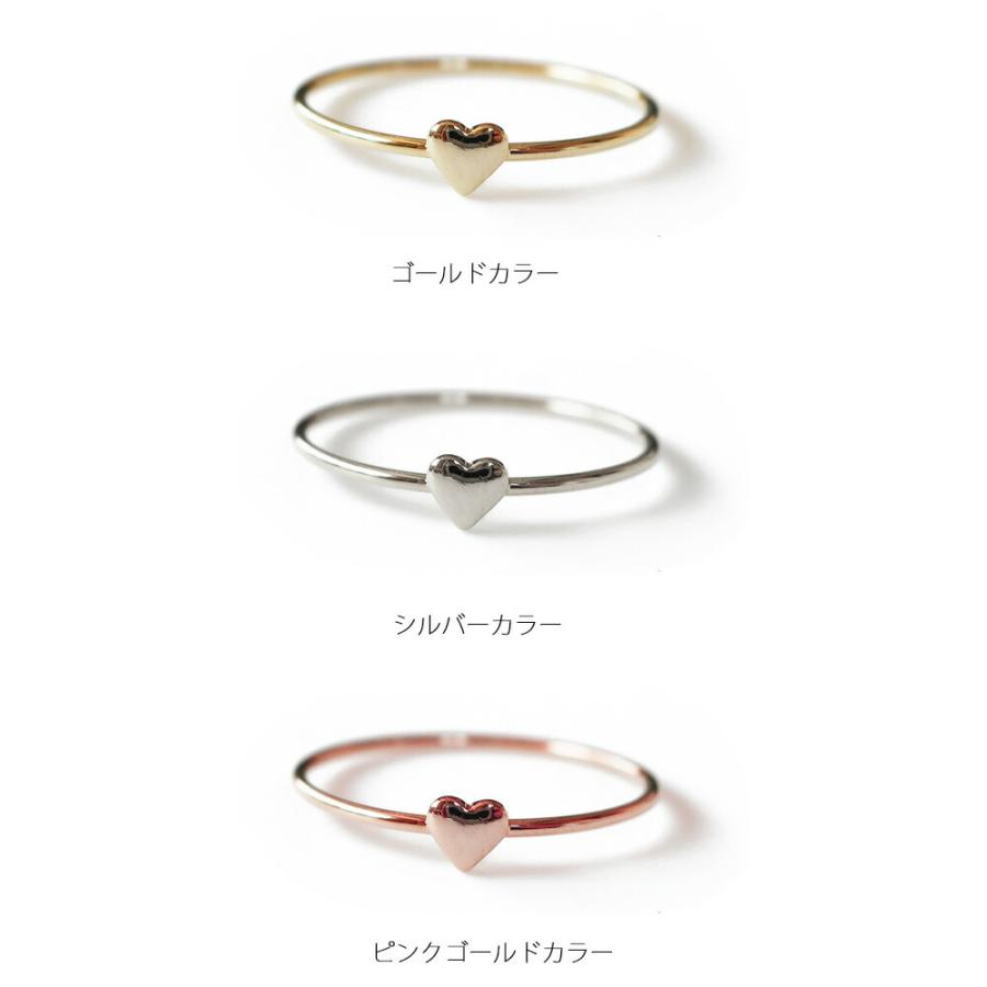 ピンキーリング　k18 ハート　ゴールド DEVAS 18金 リング k18 ピンキーリング k18リング ハート オープン