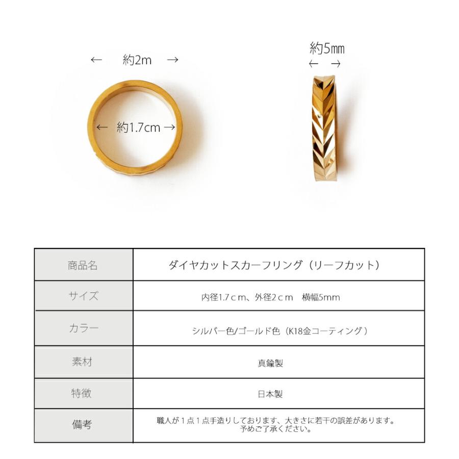 Melody Accessory スカーフリング K18GP スカーフクリップ 指輪