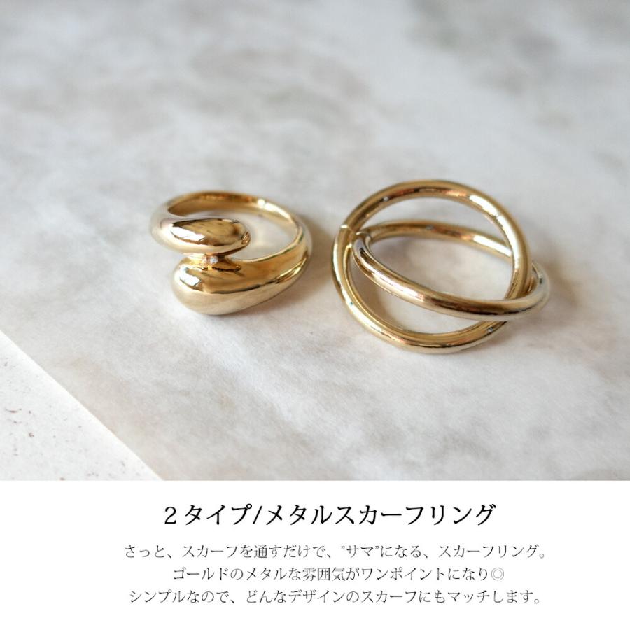 Melody Accessory（メロディーアクセサリー） スカーフリング K18GP