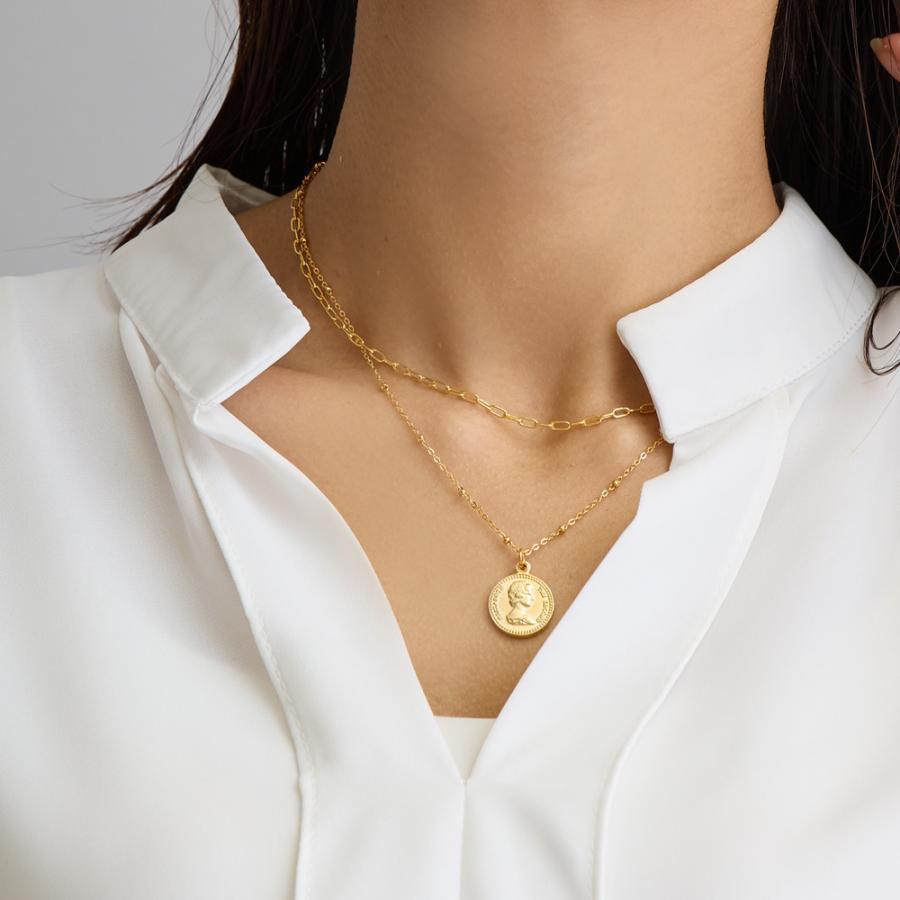 【新品未使用】ゴールド　ネックレス Melody Accessory（メロディーアクセサリー） ネックレス ステンレス 2