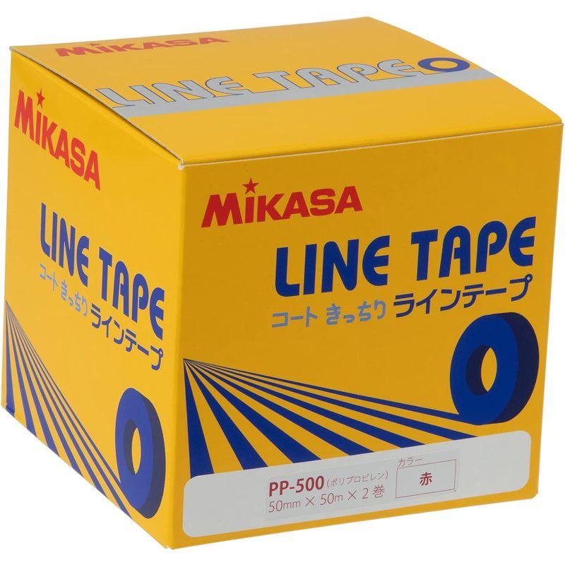 ミカサ(MIKASA) ラインテープ 赤 ポリプロピレン (伸びないタイプ) 幅50?×20ｍ×5巻入 PP-50 R｜melone-shop｜05